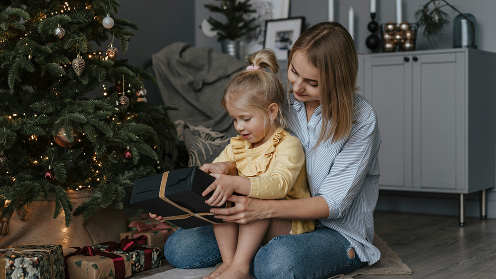 Wnętrza wypełnione prezentami